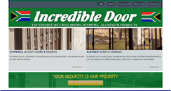 Desktop Screenshot of incredibledoor.co.za